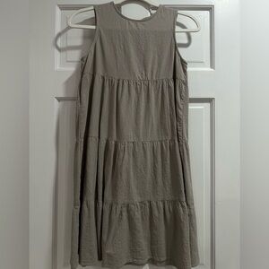 Women’s S Sleeveless Gray Dress | casual | short | lightweight | EUC